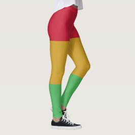 Rot-gelb-grün Jungsteinzeit Farben Leggings