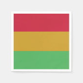 Rot-gelb-grün Jungsteinzeit Farben Serviette (Vorderseite)