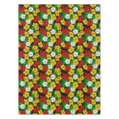 Rot-Gelb-Grün-tropische Hibiskus-Blume Tischdecke (Vorderseite)