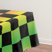 Rot-Gelb-grüne Rasta Ombre Checked Tischdecke (Beispiel)