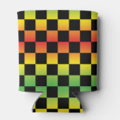 Rot-Gelb-grüne Rasta Ombre Dosenkühler (Rückseite)