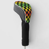 Rot-Gelb-grüne Rasta Ombre Golf Headcover (angewinkelt)