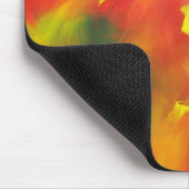 Rot-Gelb-Grüne Vorlage Moderne Abstrakte Kunst Mousepad (Ecke)
