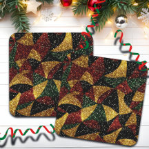 Rot-Gelb-grüne Wellen des festlichen Glitzer