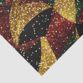 Rot-Gelb-grüne Wellen des festlichen Glitzer Seidenpapier (Detail)