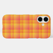 Rot Gelb Karo abstraktes Muster Case-Mate iPhone Hülle (Rückseite (Horizontal))