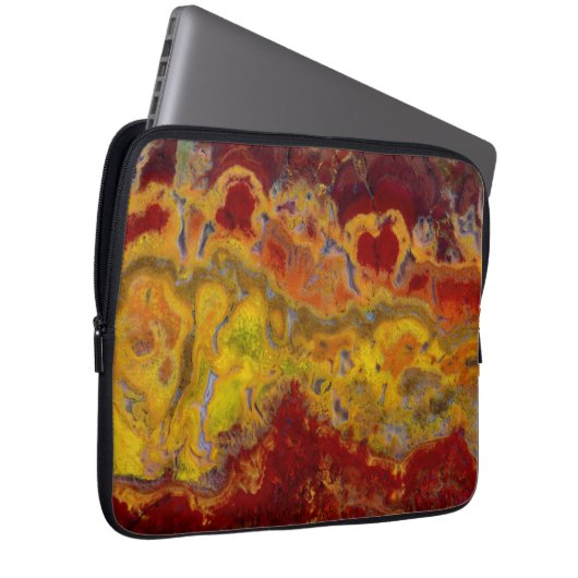 Rot-Gelb-Kräuterjäger Laptopschutzhülle (Vorne Rechts)