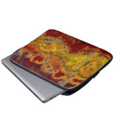 Rot-Gelb-Kräuterjäger Laptopschutzhülle (Vorne Knopf)