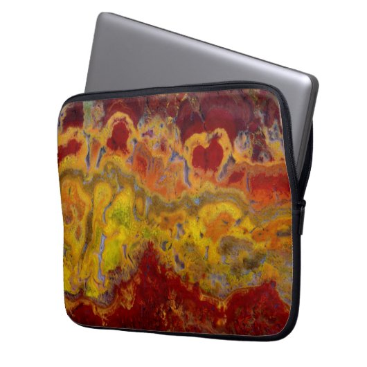 Rot-Gelb-Kräuterjäger Laptopschutzhülle (Vorderseite Links)