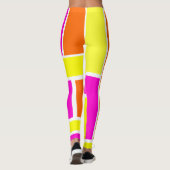 Rot-Gelb Leggings (Rückseite)