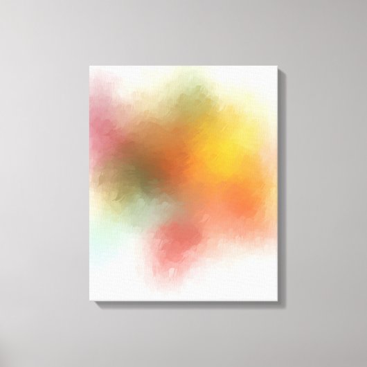 Rot-gelb-Lila-grünes Rosa Moderne Moderne Leinwanddruck (Vorderseite)