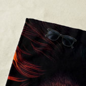 Rot-Gelb-Löwe 01 Strandtuch (Beispiel)