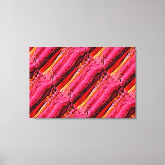 Rot-Gelb-Maui-Wellenmuster Leinwanddruck (Vorderseite)