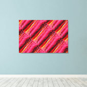 Rot-Gelb-Maui-Wellenmuster Leinwanddruck (Insitu (Holzboden))