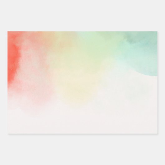 Rot-Gelb-Rose-Gefärbte Krawatte Geschenkpapier Set (Vorderseite 2)