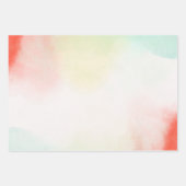 Rot-Gelb-Rose-Gefärbte Krawatte Geschenkpapier Set (Vorderseite)