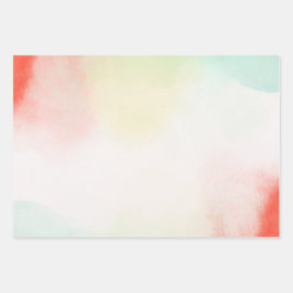 Rot-Gelb-Rose-Gefärbte Krawatte Geschenkpapier Set