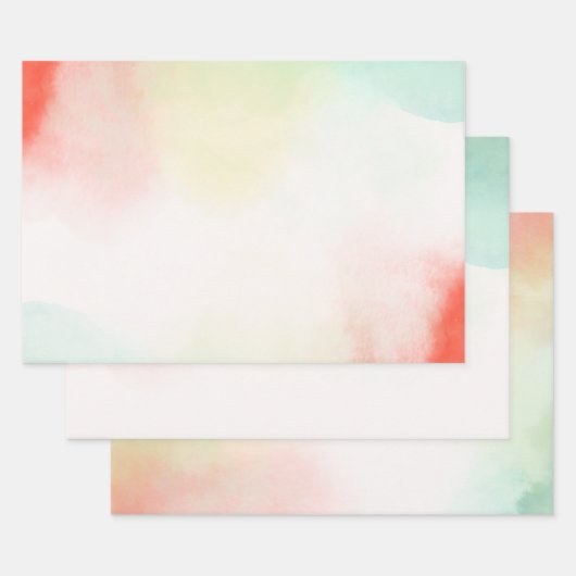 Rot-Gelb-Rose-Gefärbte Krawatte Geschenkpapier Set (Set)