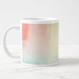 Rot-Gelb-Rose-Gefärbte Krawatte Jumbo-Tasse