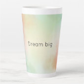 Rot-Gelb-Rose-Gefärbte Krawatte Milchtasse (Vorderseite)