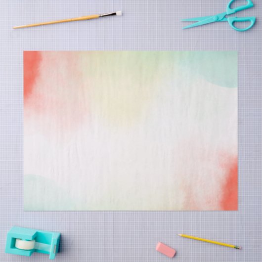 Rot-Gelb-Rose-Gefärbte Krawatte Seidenpapier (Basteln)