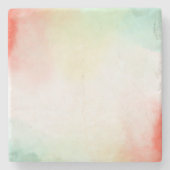 Rot-Gelb-Rose-Gefärbte Krawatte Steinuntersetzer (Vorderseite)