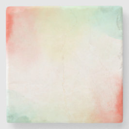 Rot-Gelb-Rose-Gefärbte Krawatte Steinuntersetzer