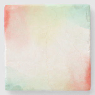 Rot-Gelb-Rose-Gefärbte Krawatte Steinuntersetzer