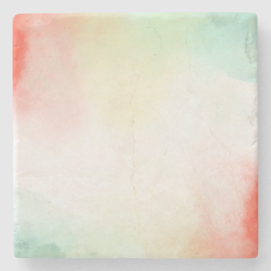 Rot-Gelb-Rose-Gefärbte Krawatte Steinuntersetzer (Vorderseite)