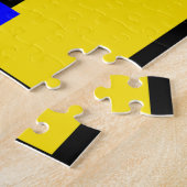 Rot, Gelb, Schwarz, Blau und Grün Puzzle (Seite)