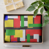 Rot, Gelb, Schwarz, Blau und Grün Seidenpapier (Geschenk)