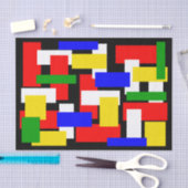 Rot, Gelb, Schwarz, Blau und Grün Seidenpapier (Handwerk)