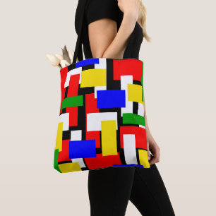 Rot, Gelb, Schwarz, Blau und Grün Tasche