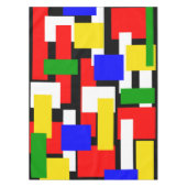 Rot, Gelb, Schwarz, Blau und Grün Tischdecke (Vorderseite)
