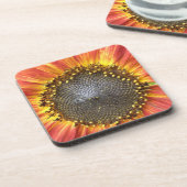 Rot-Gelb-Sonnenblumen-Untersetzer Getränkeuntersetzer (Linke Seite)