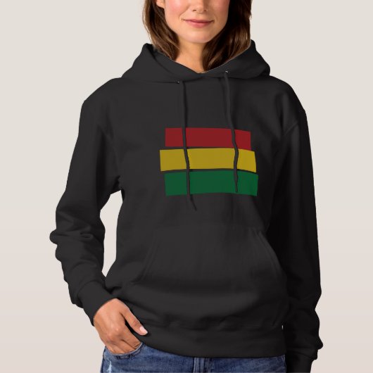 Rot, Gelb und Grün Hoodie (Vorderseite)