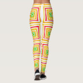 Rot-Gelb und Grün Leggings (Rückseite)