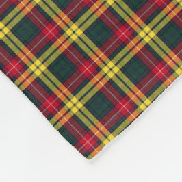 Rot, Gelb und Grüner Buchanan Clan Tartan Fleecedecke