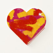 Rot, Gelb und Rosa Notizblock (Rückseite)