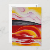 Rot, Gelb und Schwarz | Georgia O'Keeffe | Postkarte (Vorne/Hinten)