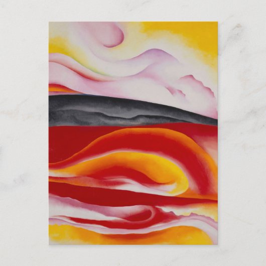 Rot, Gelb und Schwarz | Georgia O'Keeffe | Postkarte (Vorderseite)
