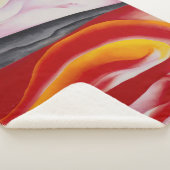 Rot, Gelb und Schwarz | Georgia O'Keeffe | Sherpadecke (3/4)