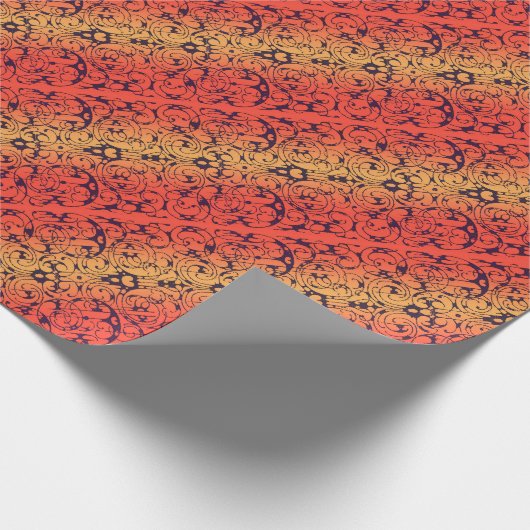 Rot, gelb und schwarz geschenkpapier (Ecke)