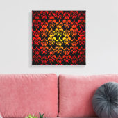 Rot, gelb und schwarz leinwanddruck (Insitu (Wohnzimmer))