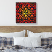 Rot, gelb und schwarz leinwanddruck (Insitu (Schlafzimmer))