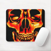 Rot-Gelb- und Schwarz-Skull-Mousepad Mousepad (Mit Mouse)