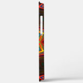 Rot gelb verdreht acht-spitzen Sternenkaleidoscope Case-Mate iPhone Hülle (Rückseite / Links)