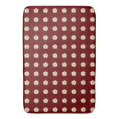 Rot-Gelb-Weiß-Buttercup-Blume Badematte (Vorderseite Vertikal)