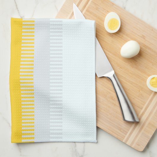 Rot-Gelb-Weiß-Grau Abstraktes einzigartiges Muster Handtuch (Viertel Falte)