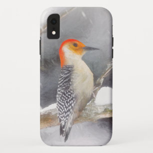 Rot-Gelb Woodpecker Malerei Original Vogelkunst Case-Mate iPhone Hülle